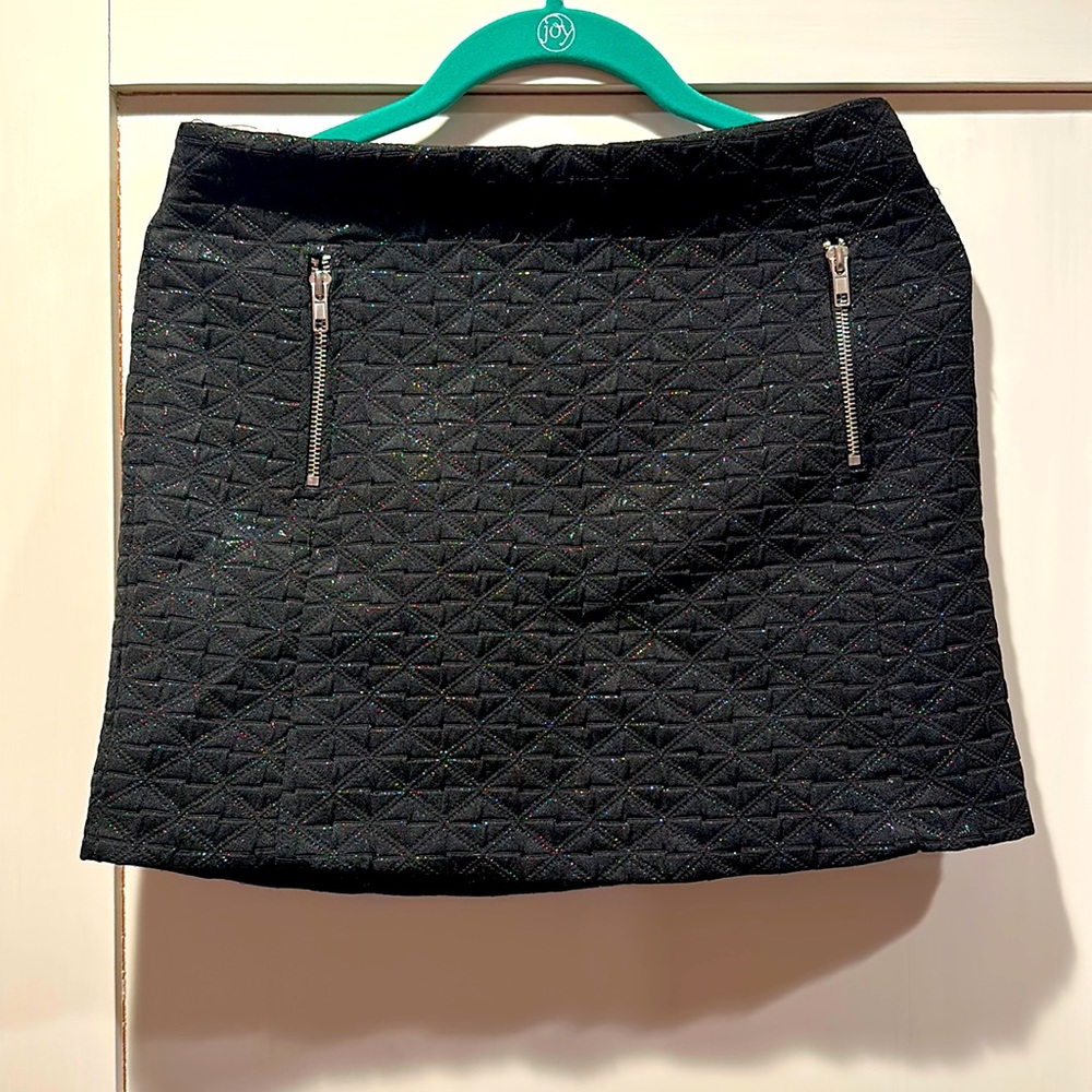 Sparkling Black Mini Skirt